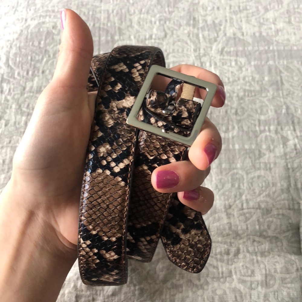 Snake skin belt